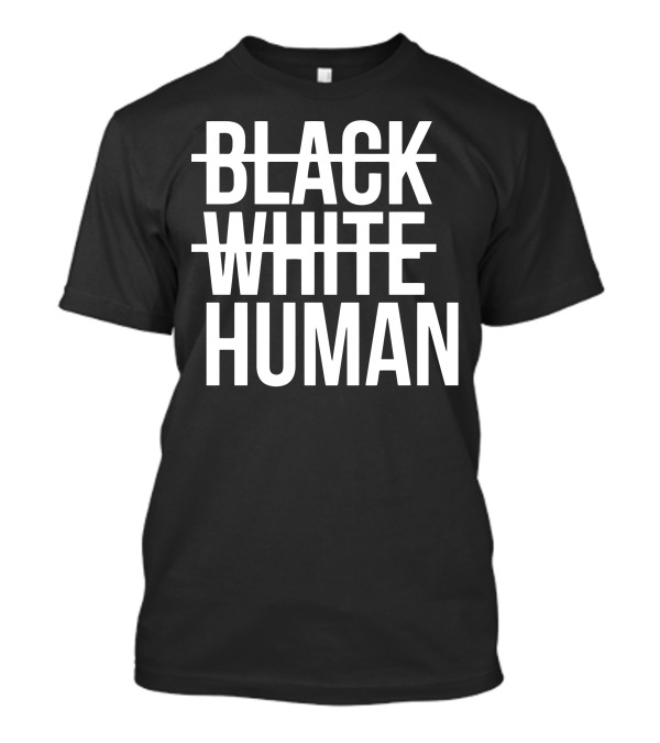 Black White Crossing Human Unity T-Shirt
