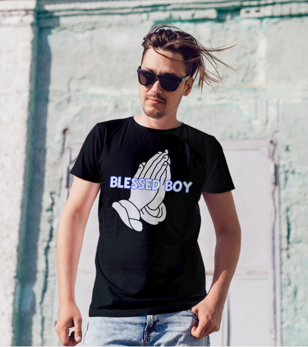 Blessed Boy Praying Hands T-Shirt