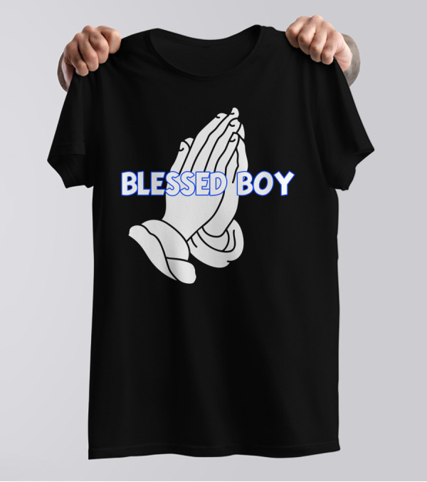 Blessed Boy Praying Hands T-Shirt