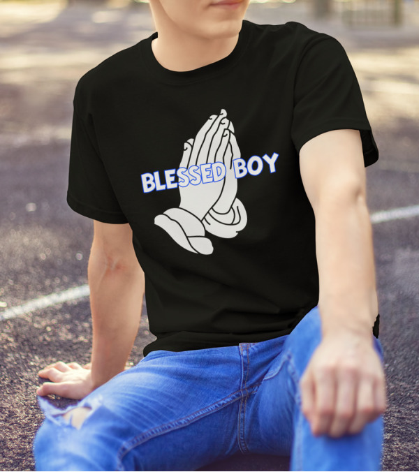 Blessed Boy Praying Hands T-Shirt