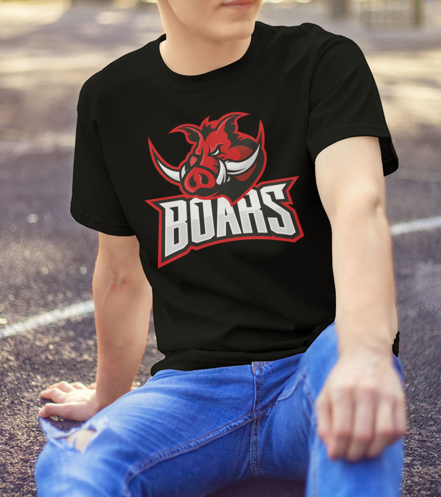 Boars Wild Hog Mascot Graphic T-Shirt