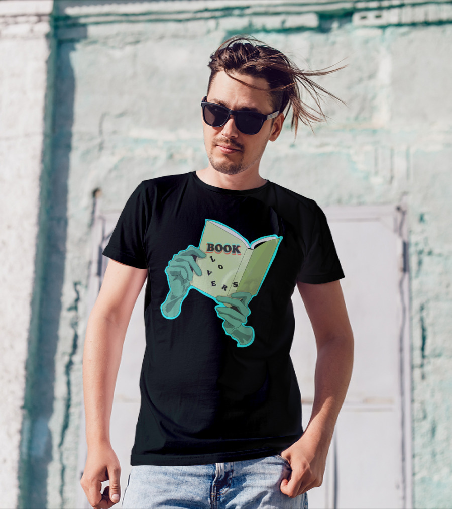Book Lovers Zombie Hands Neon Glow T-Shirt