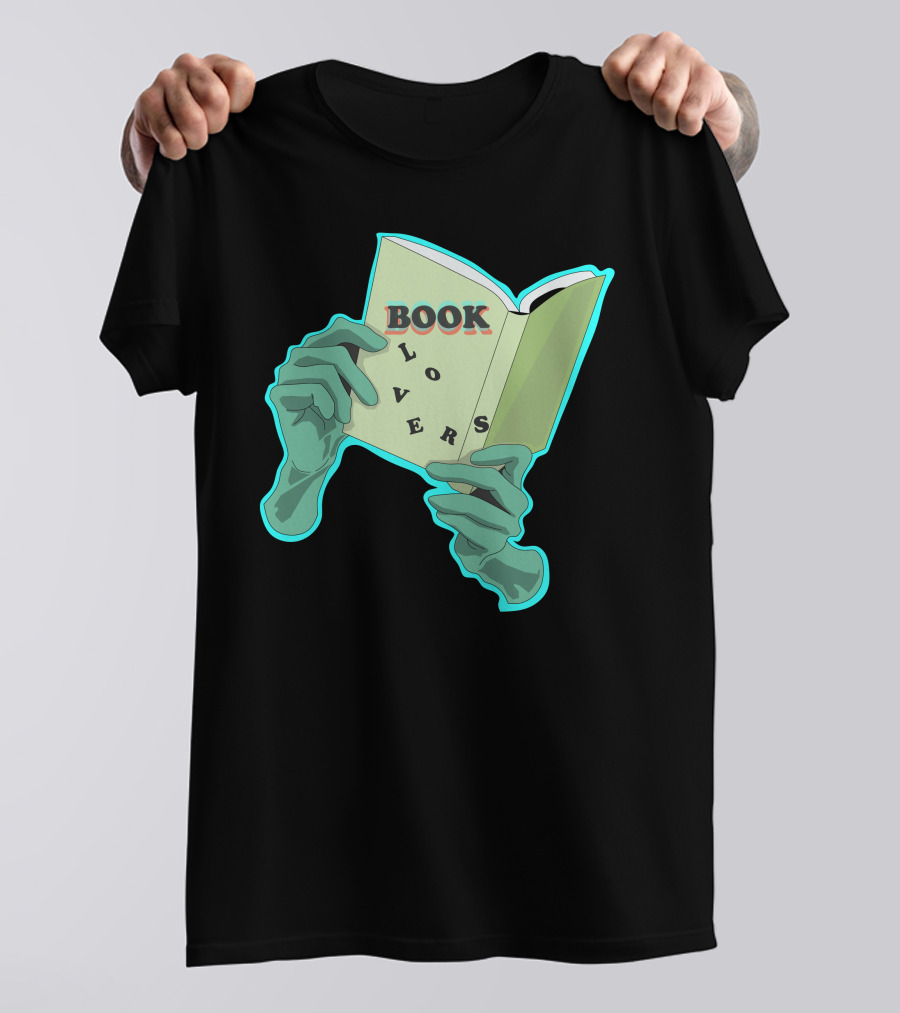 Book Lovers Zombie Hands Neon Glow T-Shirt