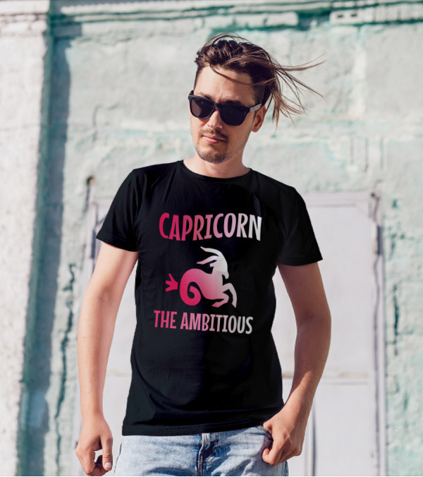 Capricorn The Ambitious Zodiac Goat T-Shirt