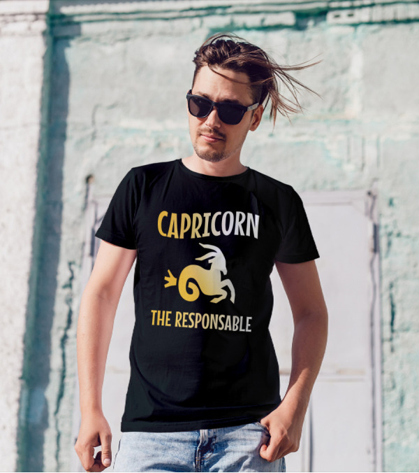 Capricorn The Responsable Zodiac Sign Goat T-Shirt
