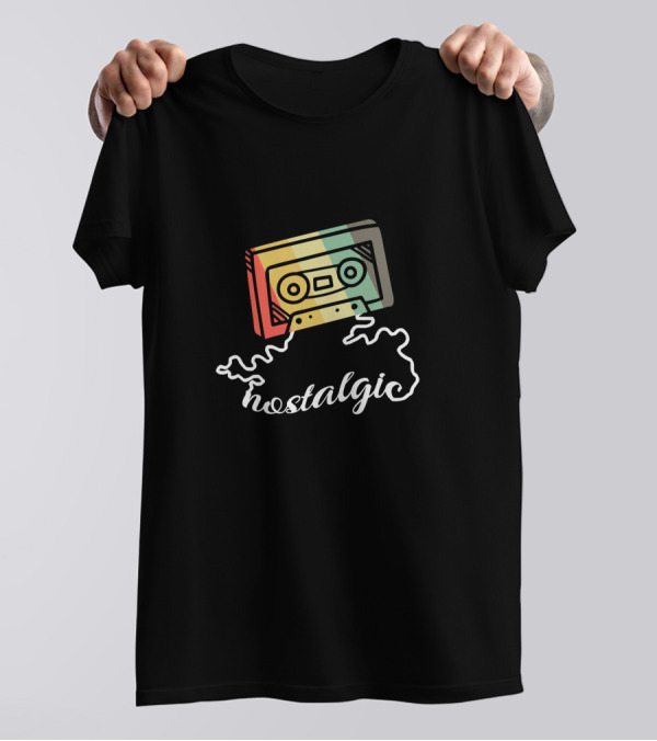 Mostalgic Cassette Tape Retro T-Shirt