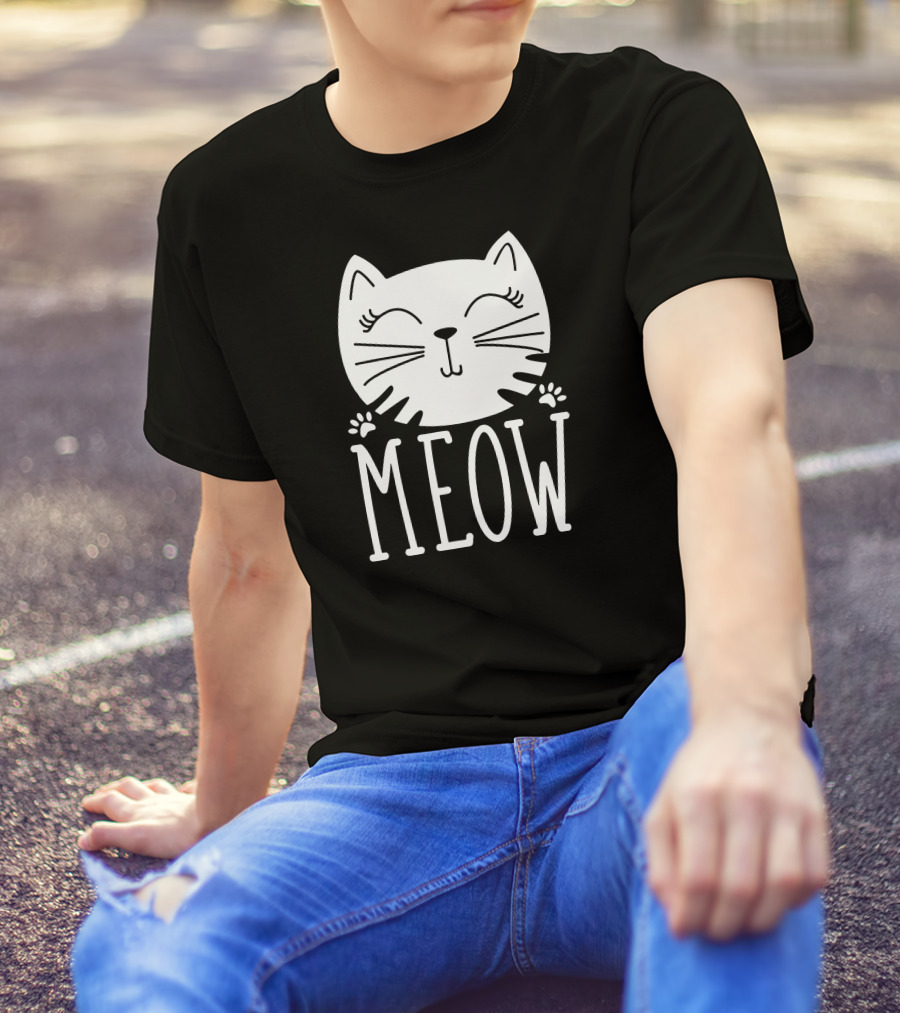 Cute Kitten Meow Cat Pet T-Shirt