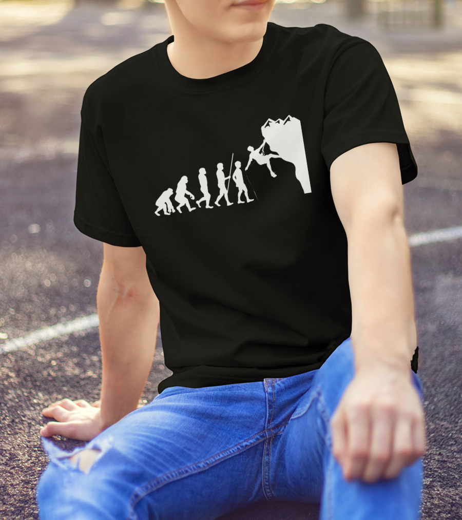Evolution To Mountain Climbing T-Shirt