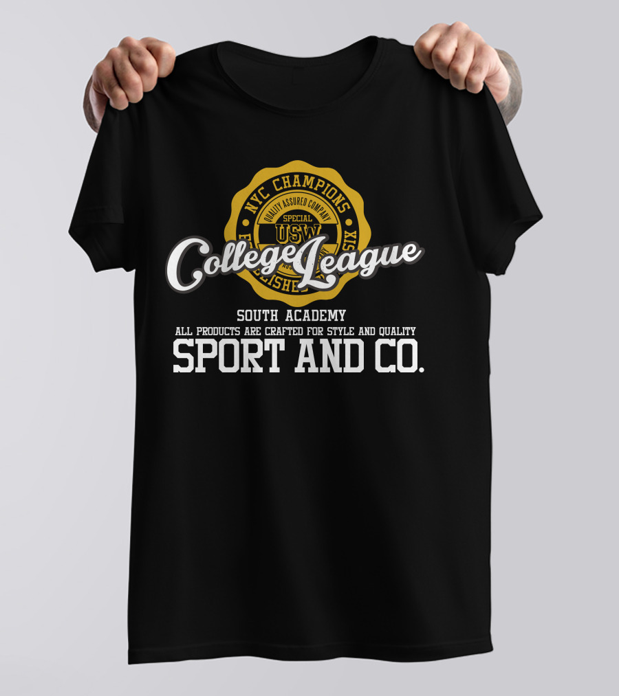 College League NYC Champions South Academy Sport And Co T-Shirt