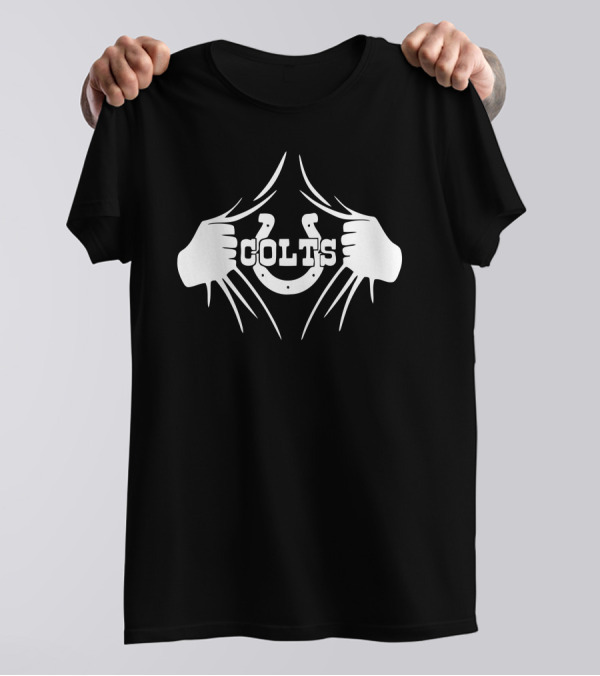 Colts Superhero Chest Reveal T-Shirt