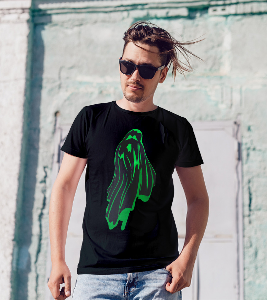 Comedy Horror Green Ghostly Phantom T-Shirt