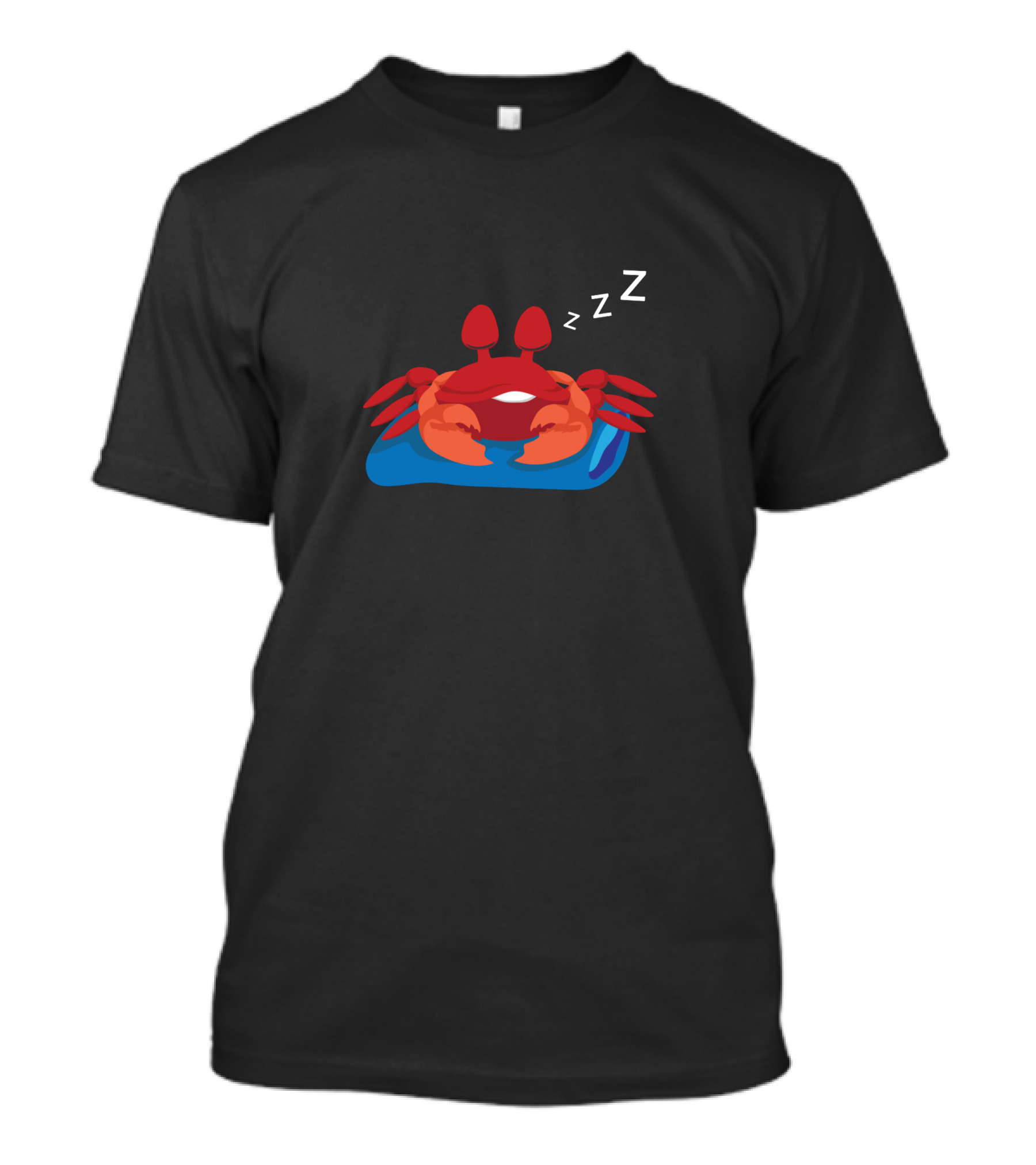 Crab Sleeping ZZZ Pillow T-Shirt