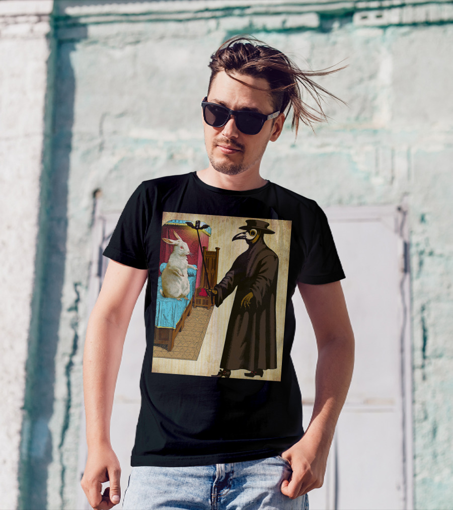 Easter Bunny Meets Plague Doctor T-Shirt