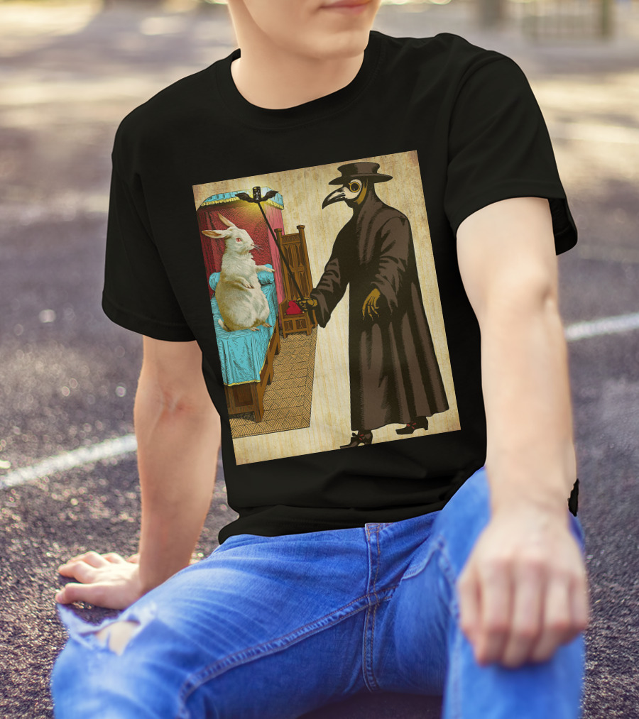 Easter Bunny Meets Plague Doctor T-Shirt