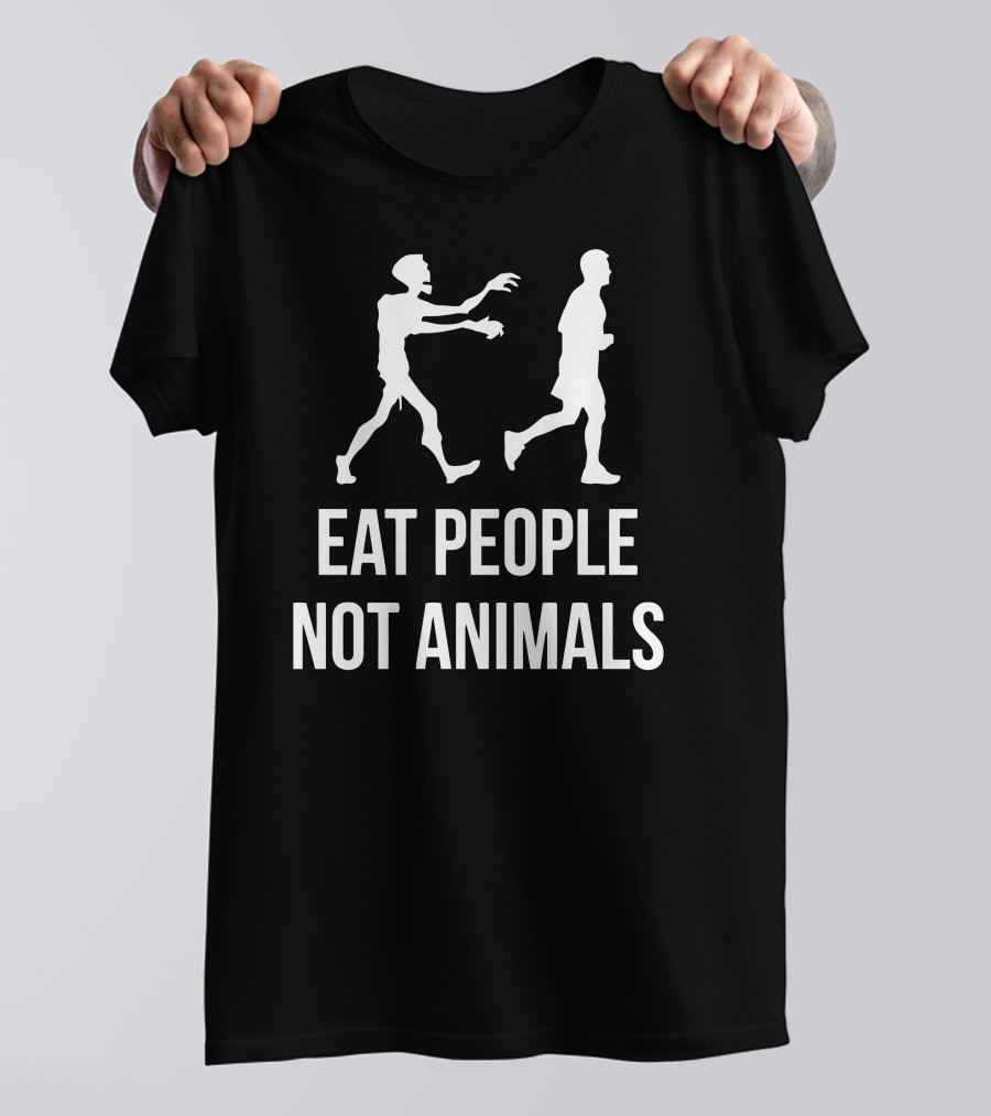 Eat People Not Animals Funny Zombie T-Shirt