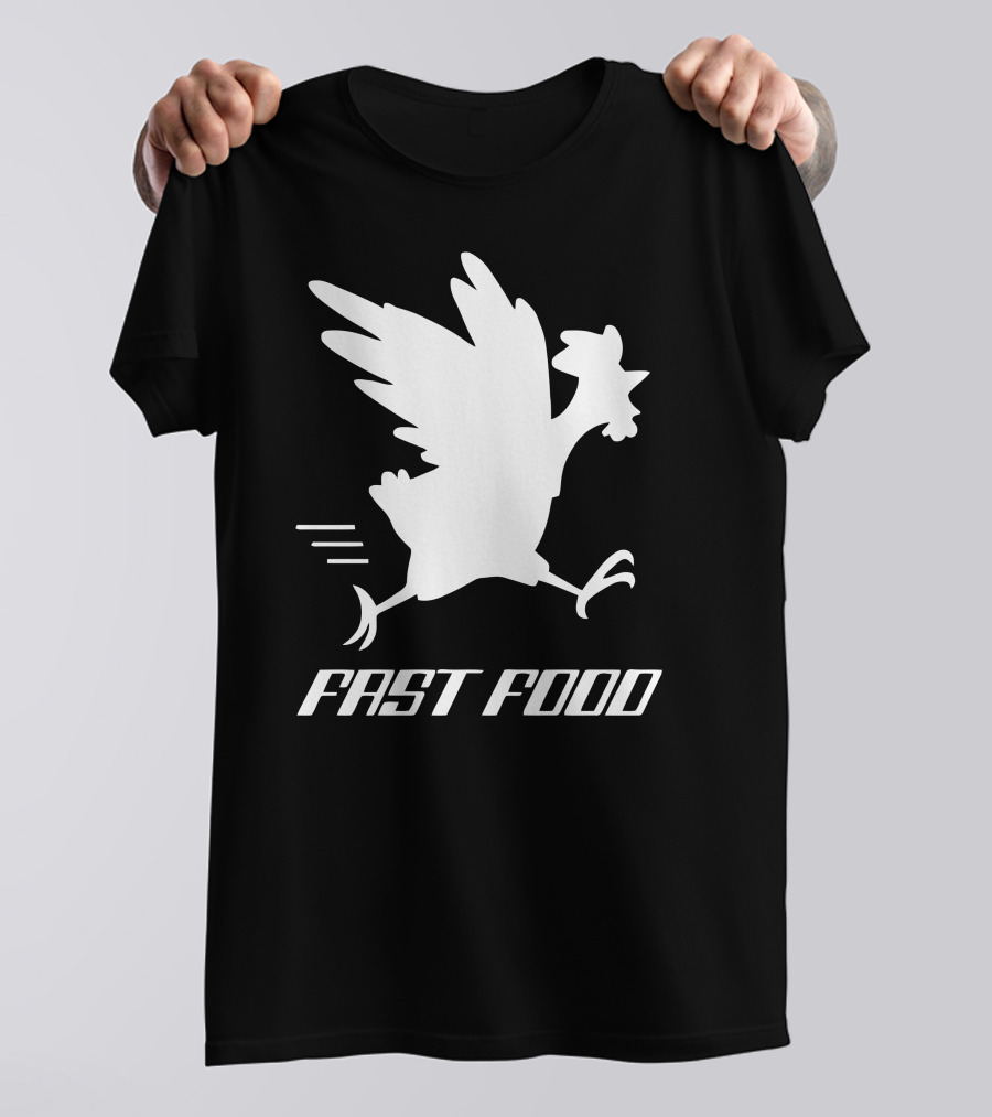Fast Food Running Chicken T-Shirt