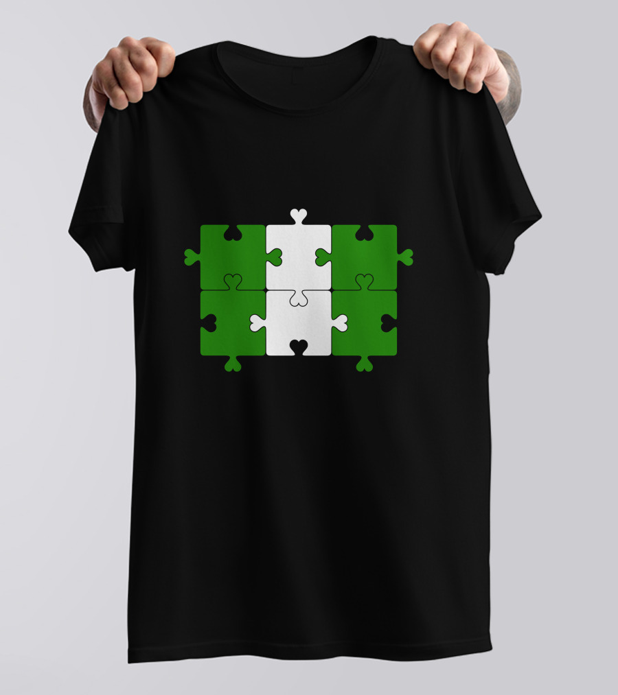 Flag Of Nigeria Puzzle T-Shirt