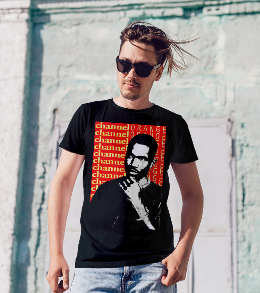Channel Orange Frank Ocean Black And White Portrait T-Shirt