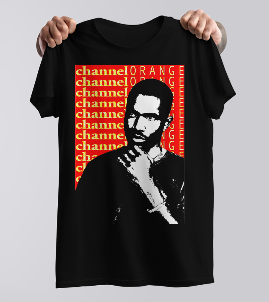 Channel Orange Frank Ocean Black And White Portrait T-Shirt
