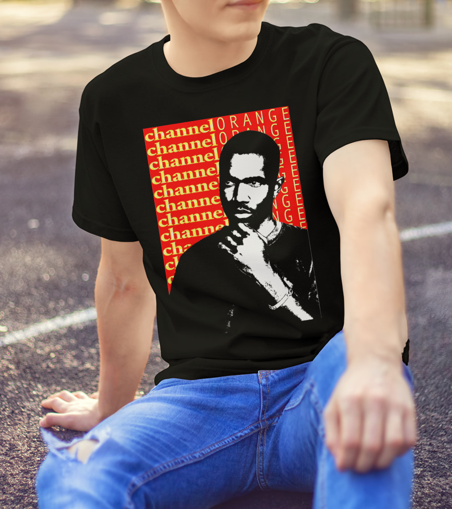Channel Orange Frank Ocean Black And White Portrait T-Shirt