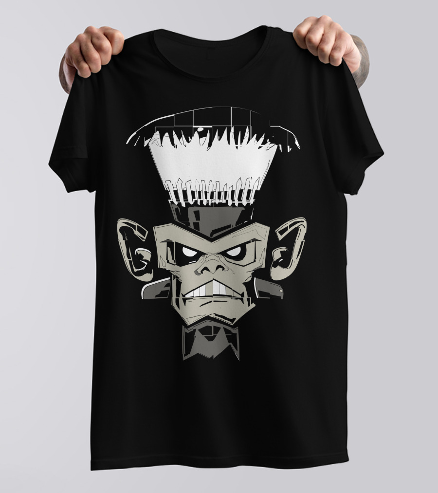 Frankenstein Comics Iconic Cartoon Monster Face T-Shirt