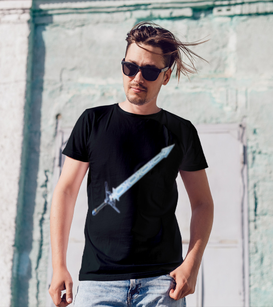 Frostblade Sword Icon Gaming Merchandise T-Shirt