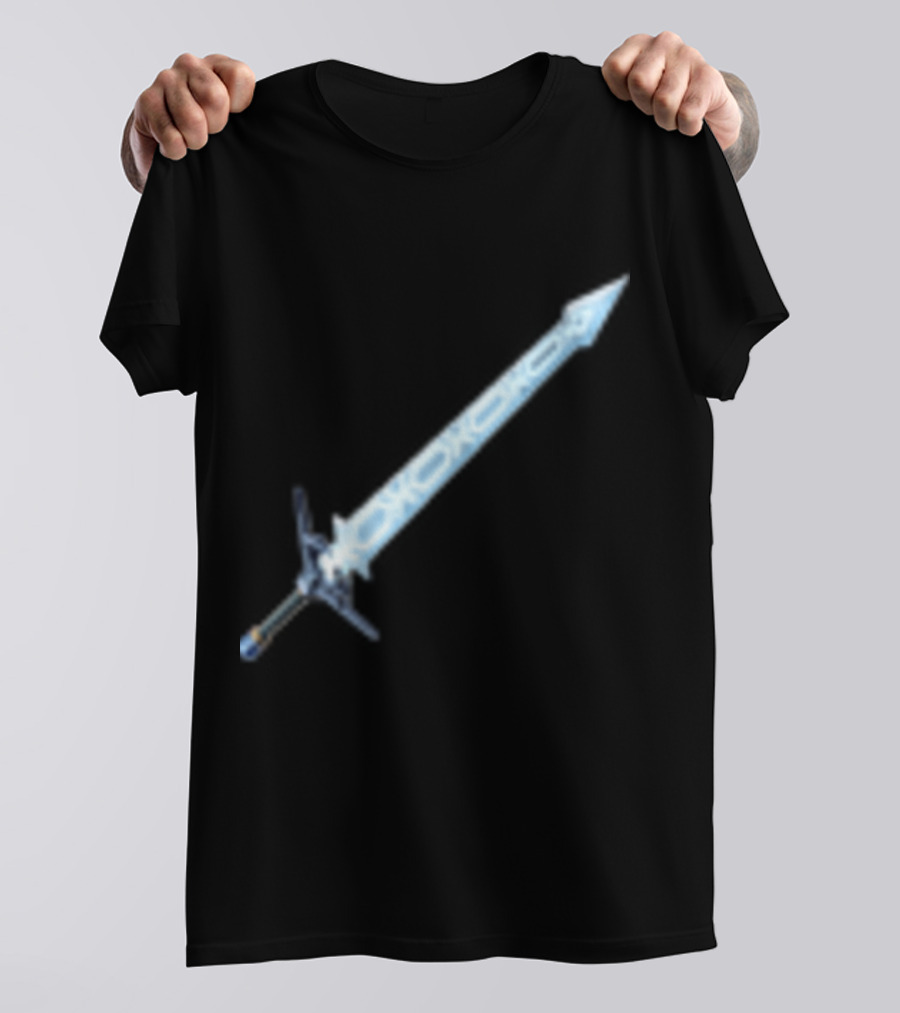 Frostblade Sword Icon Gaming Merchandise T-Shirt