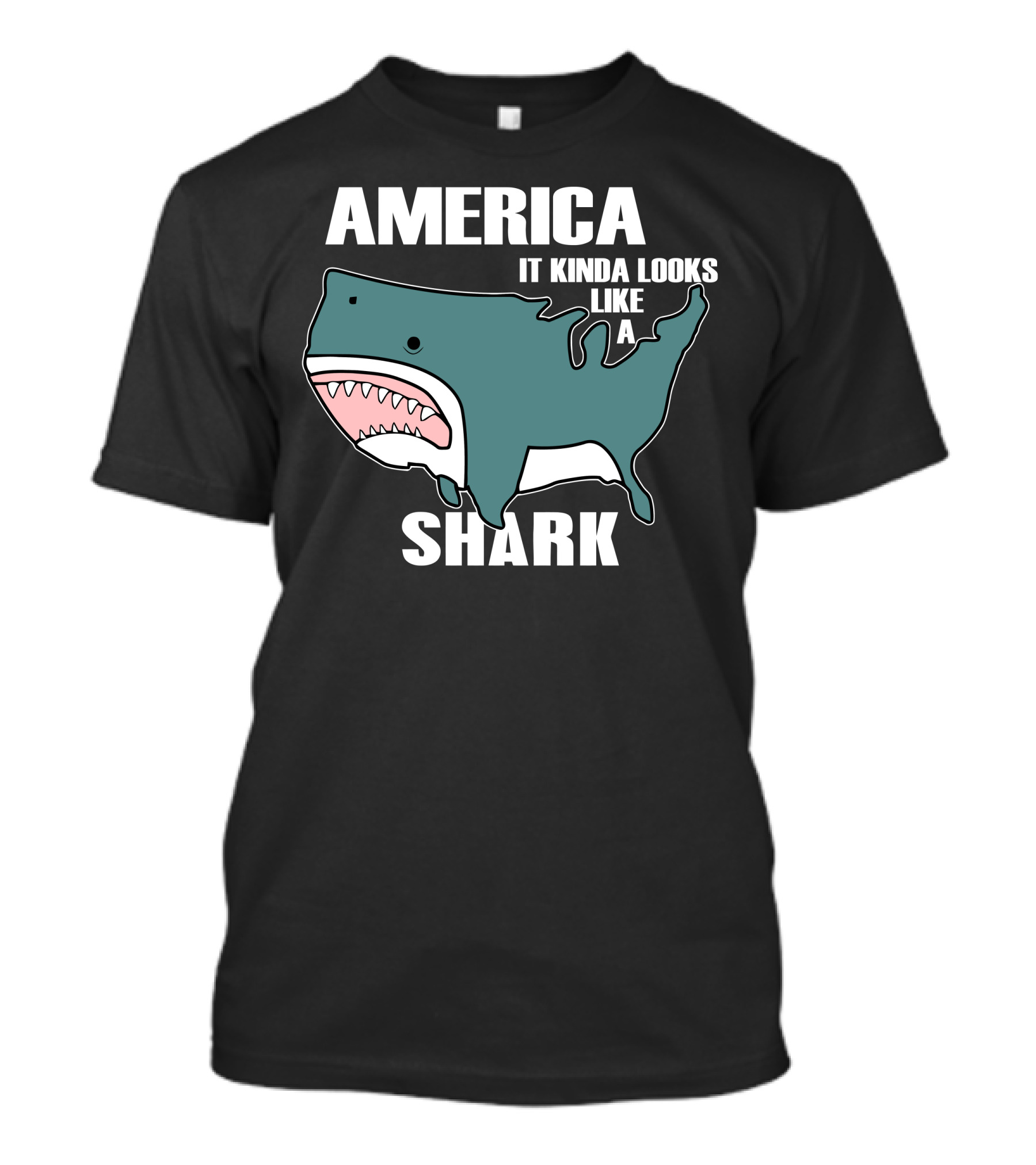 America It Kinda Looks Like A Shark T-Shirt