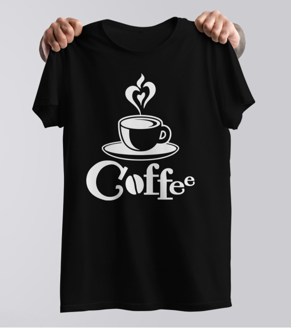 Coffee Cup Steam Heart T-Shirt