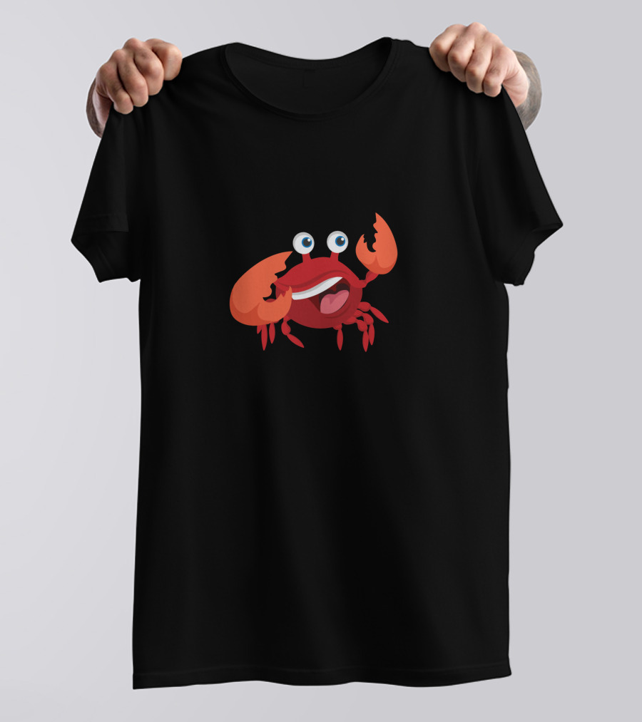 Funny Crab With Cartoon Expression T-Shirt