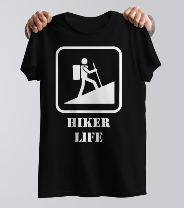 Funny Hiker Life Backpacking Adventure T-Shirt
