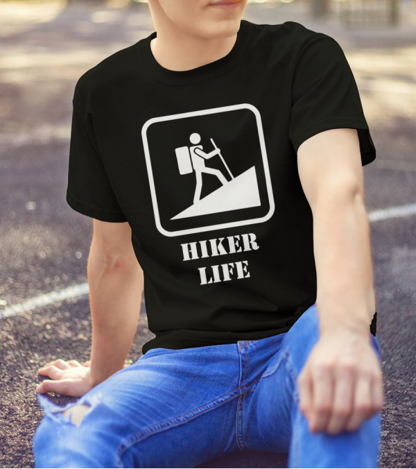 Funny Hiker Life Backpacking Adventure T-Shirt