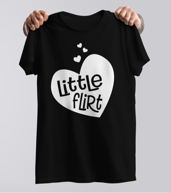 Little Flirt Heart Trio Playful Fun T-Shirt