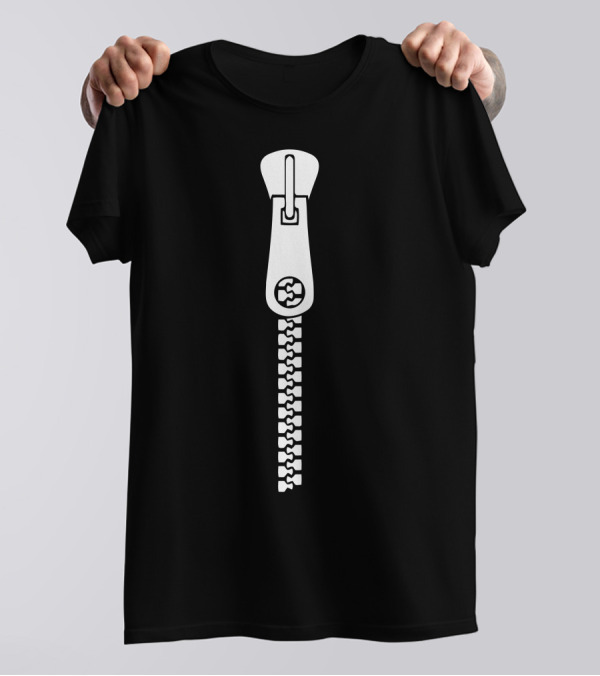 Funny Zipper Fastener T-Shirt
