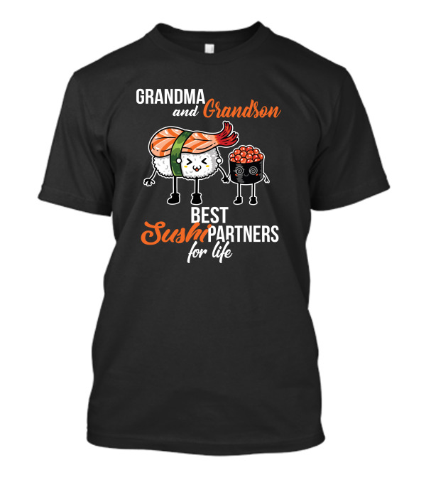 Grandma And Grandson Best Sushi Partners For Life T-Shirt