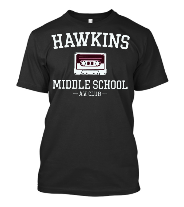 Hawkins Middle School A.V. Club Cassette T-Shirt