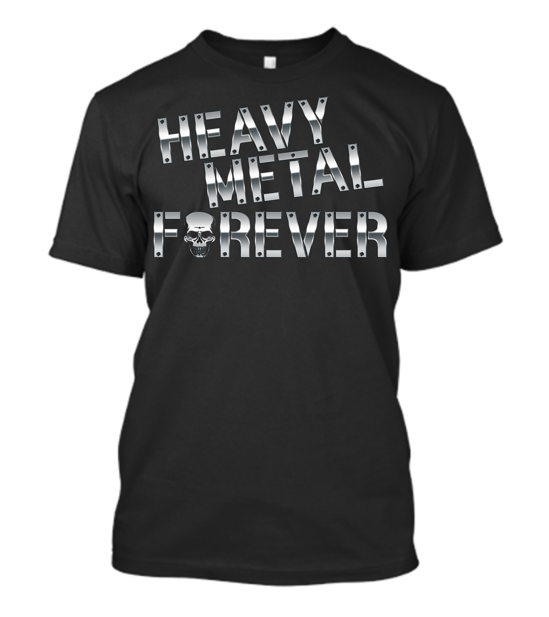 Heavy Metal Forever Skull T-Shirt