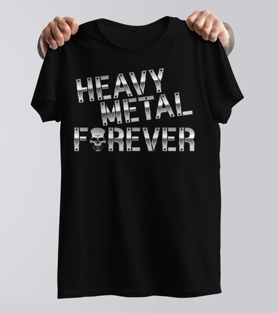 Heavy Metal Forever Skull T-Shirt
