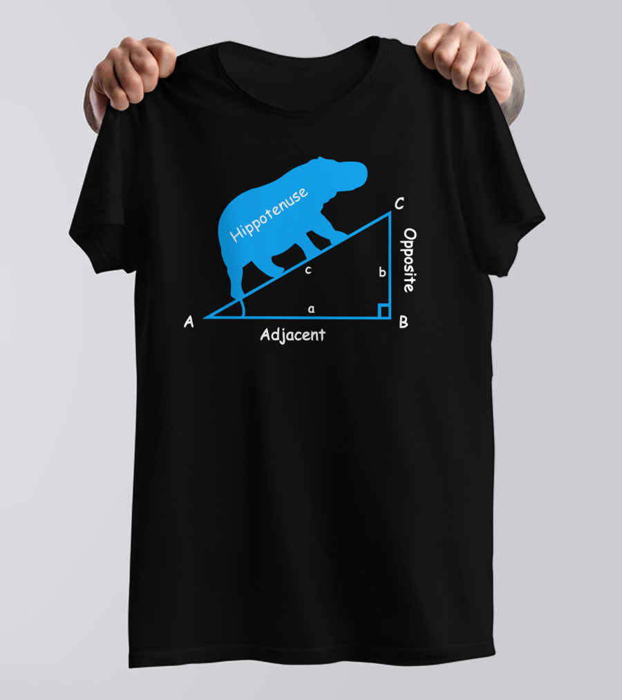 Hippotenuse Adjacent Opposite Math Diagram T-Shirt