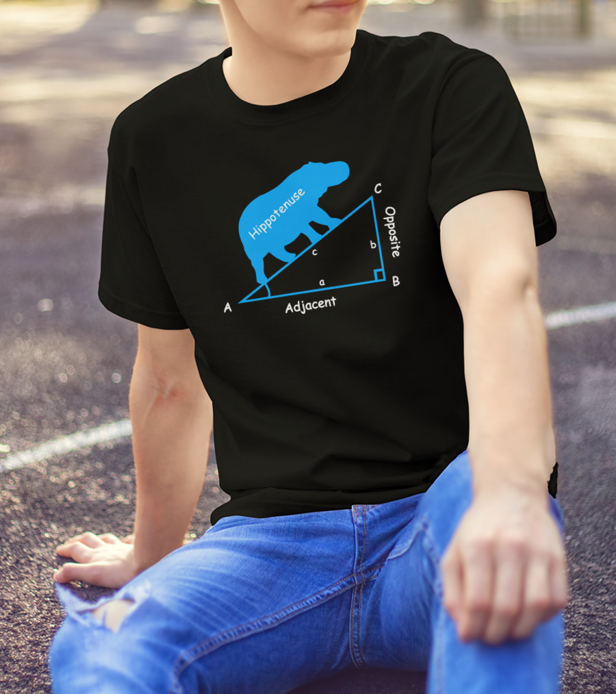 Hippotenuse Adjacent Opposite Math Diagram T-Shirt