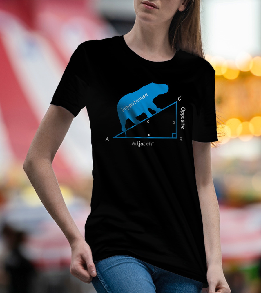 Hippotenuse Adjacent Opposite Math Diagram T-Shirt