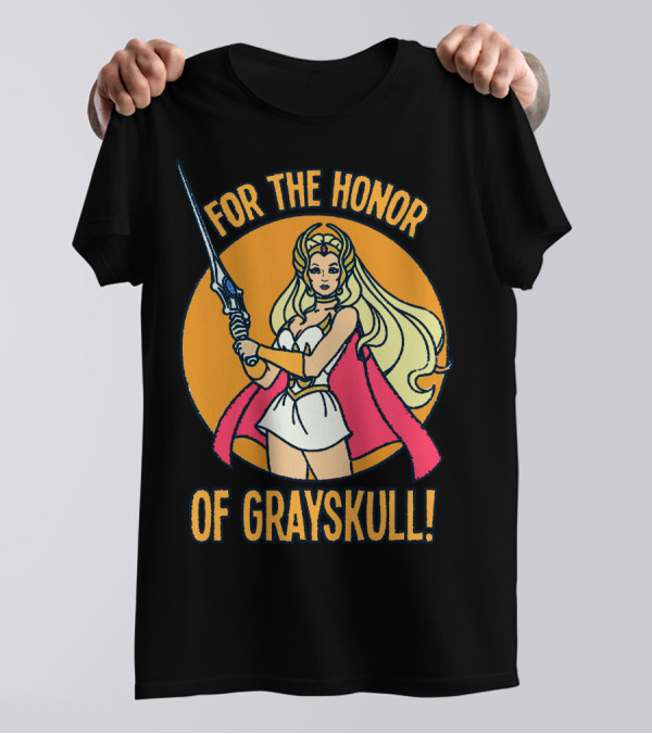 For The Honor Of Grayskull She-Ra Princess Of Power Vintage Retro T-Shirt