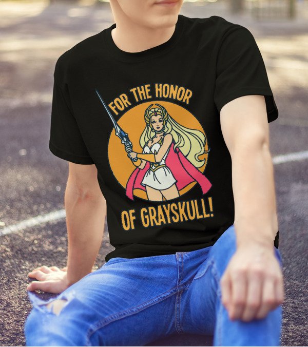 For The Honor Of Grayskull She-Ra Princess Of Power Vintage Retro T-Shirt