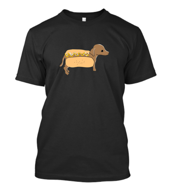 Hot Dog Sandwich Dog In Bun With Mustard T-Shirt