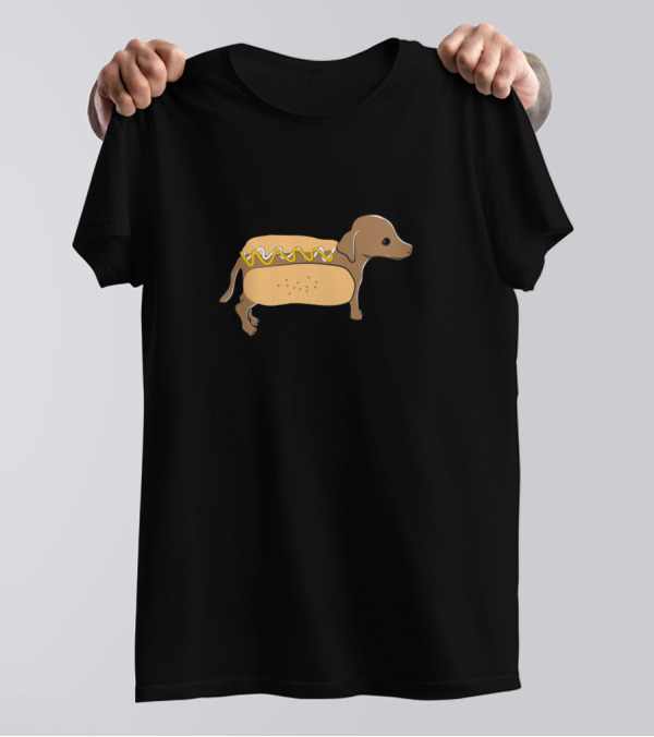 Hot Dog Sandwich Dog In Bun With Mustard T-Shirt