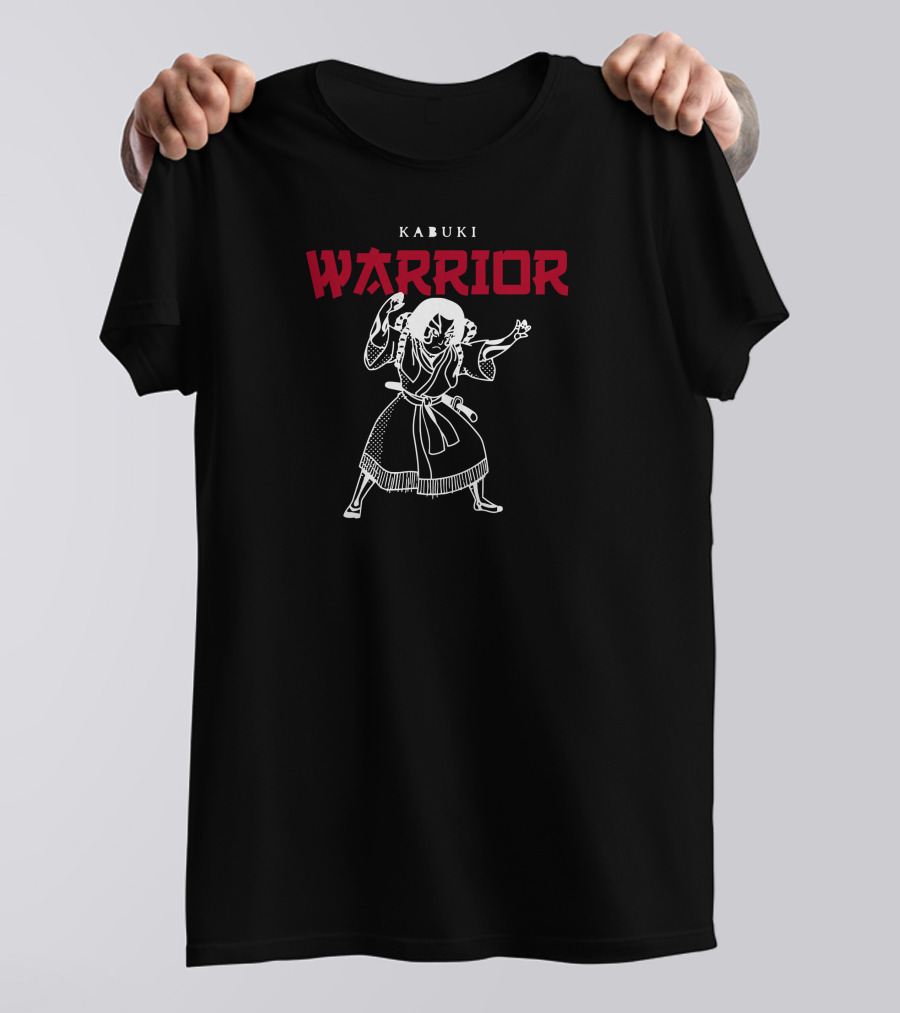 KABUKI Warrior Traditional Japanese Performer T-Shirt