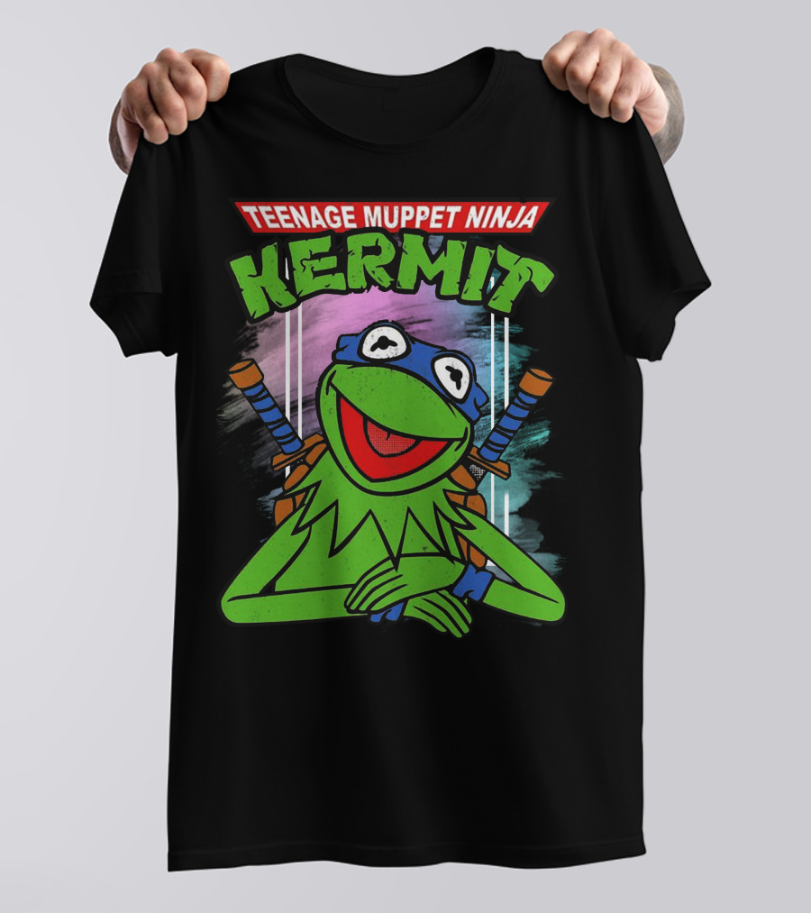 Teenage Muppet Ninja Kermit Frog T-Shirt