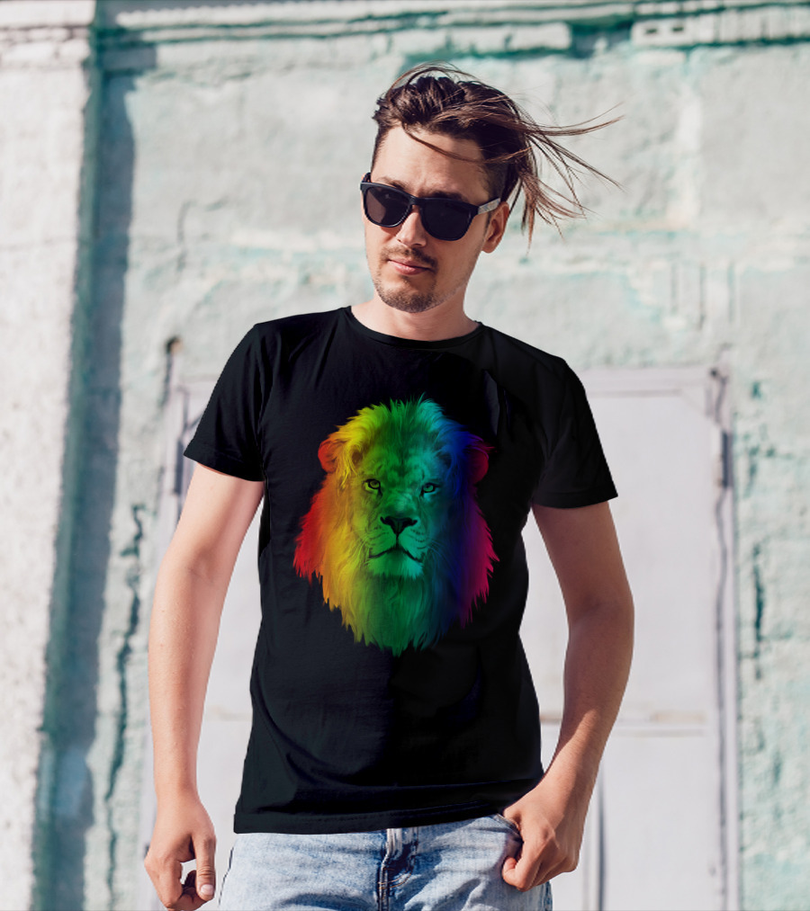 LGBT Rainbow Lion T-Shirt