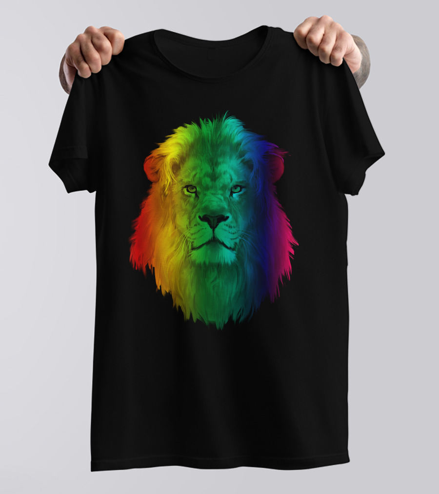 LGBT Rainbow Lion T-Shirt