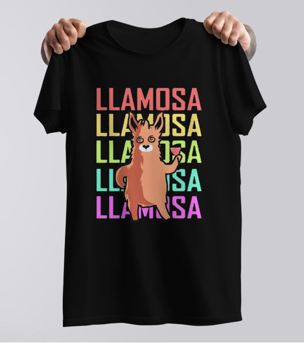 Llamosa Llama Drama Alpaca America Spit T-Shirt